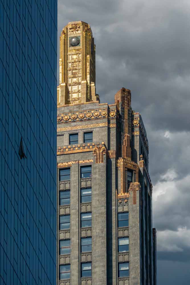 Carbide & Carbon Building de Chicago. Célèbre gratte-ciel Art Déco