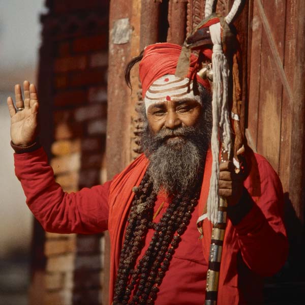 benediction du sadhu © Ron Frossard - Voyage au Népal