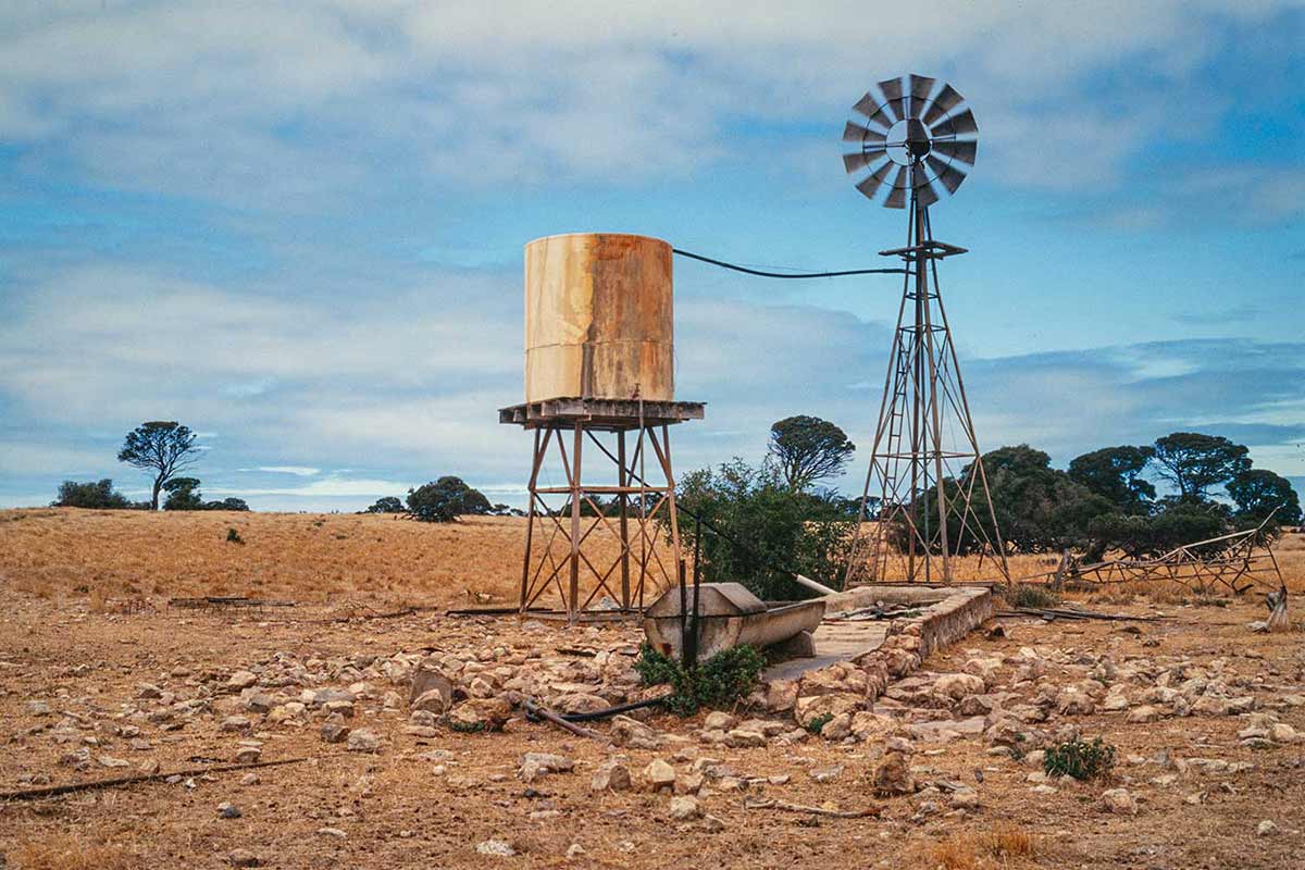 Australian Windmill designed to pump water